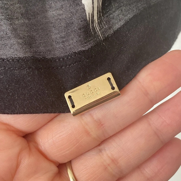 Gucci tank top with gathered front and abstract design - Picture 3 of 10